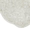 4.5&#x22; Cream Reactive Glaze Stoneware Footed Dish Coaster